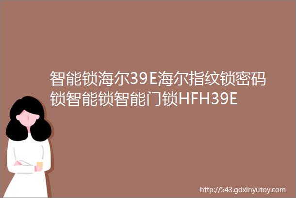 智能锁海尔39E海尔指纹锁密码锁智能锁智能门锁HFH39E