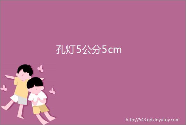 孔灯5公分5cm