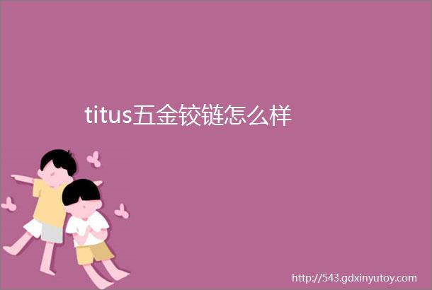 titus五金铰链怎么样