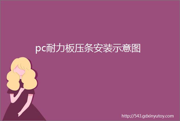 pc耐力板压条安装示意图