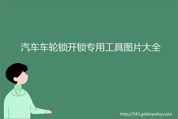 汽车车轮锁开锁专用工具图片大全