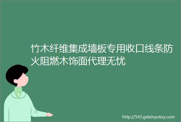 竹木纤维集成墙板专用收口线条防火阻燃木饰面代理无忧