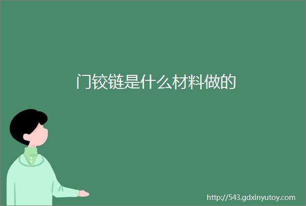 门铰链是什么材料做的