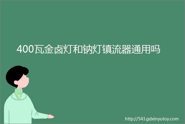 400瓦金卤灯和钠灯镇流器通用吗