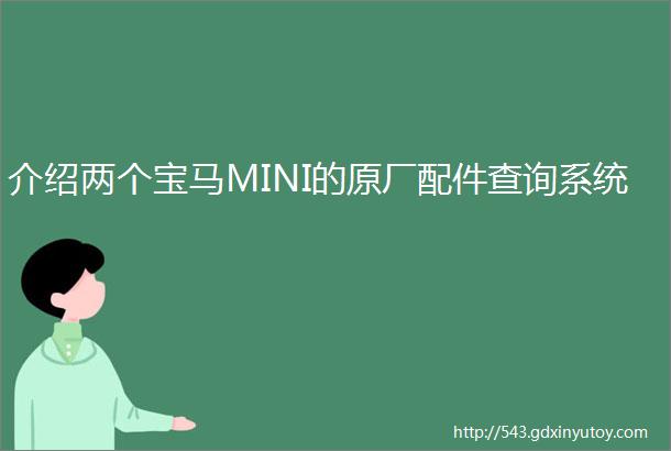 介绍两个宝马MINI的原厂配件查询系统