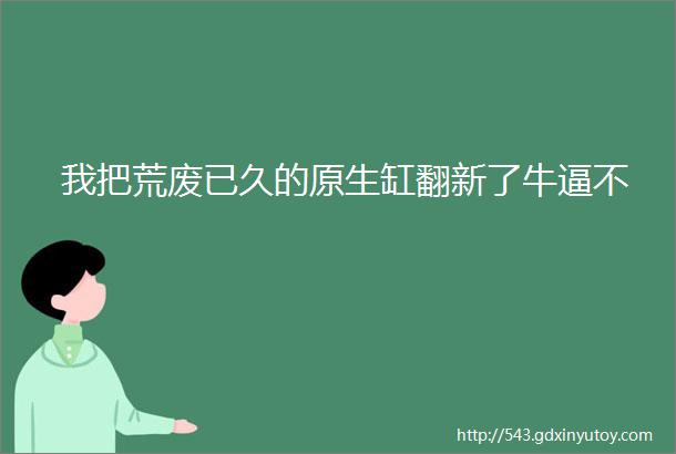 我把荒废已久的原生缸翻新了牛逼不