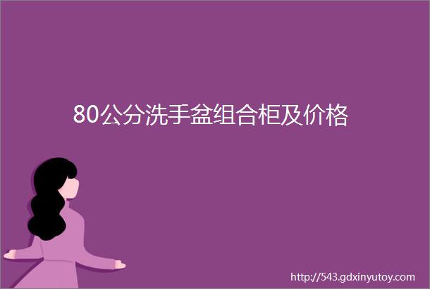 80公分洗手盆组合柜及价格