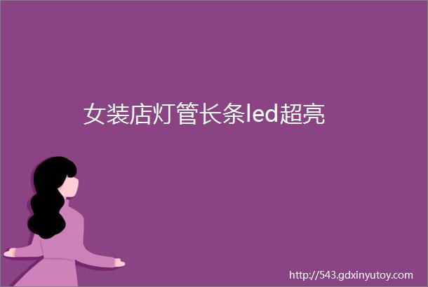 女装店灯管长条led超亮