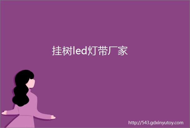 挂树led灯带厂家