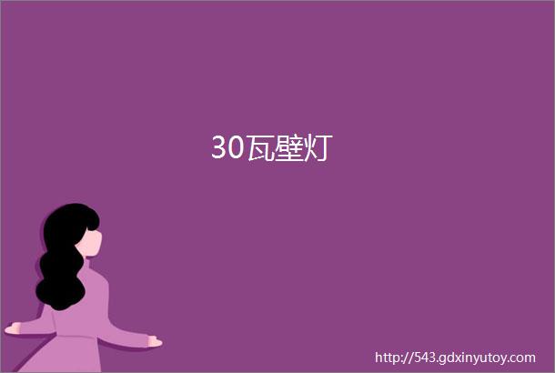 30瓦壁灯