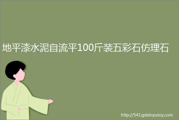 地平漆水泥自流平100斤装五彩石仿理石