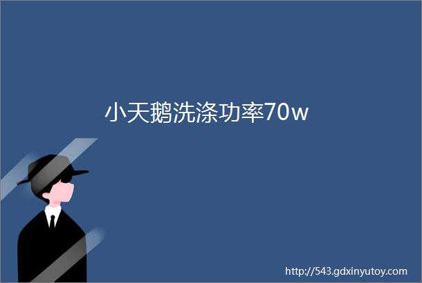 小天鹅洗涤功率70w