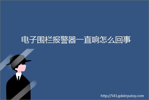 电子围栏报警器一直响怎么回事