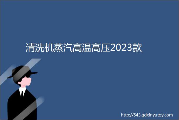 清洗机蒸汽高温高压2023款