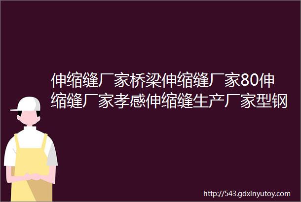 伸缩缝厂家桥梁伸缩缝厂家80伸缩缝厂家孝感伸缩缝生产厂家型钢伸缩缝厂家道路伸缩缝厂家