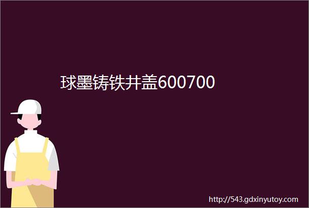 球墨铸铁井盖600700