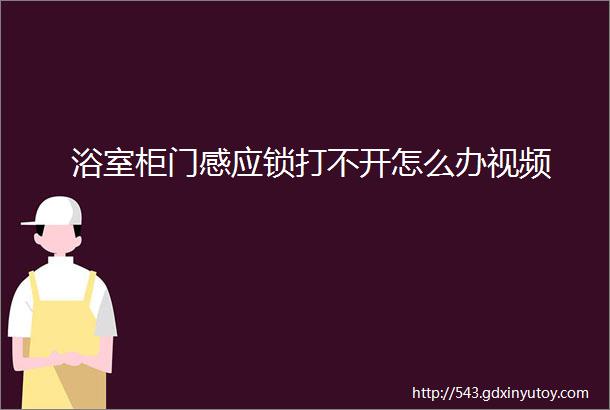 浴室柜门感应锁打不开怎么办视频