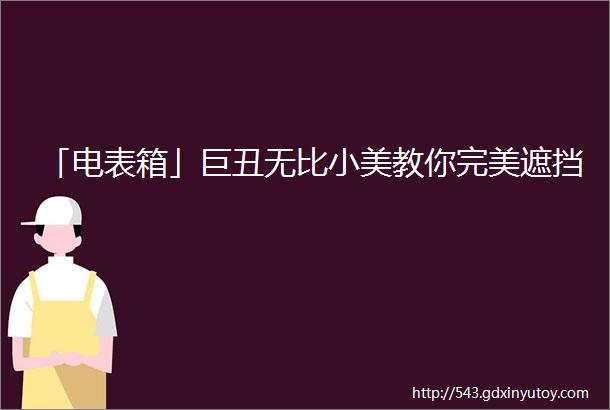 「电表箱」巨丑无比小美教你完美遮挡