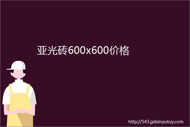 亚光砖600x600价格