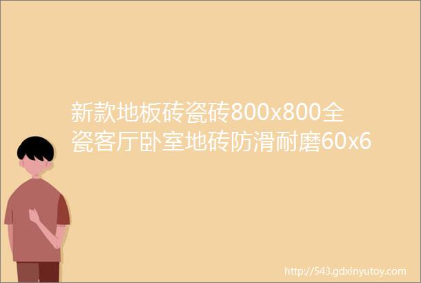 新款地板砖瓷砖800x800全瓷客厅卧室地砖防滑耐磨60x60工程批发