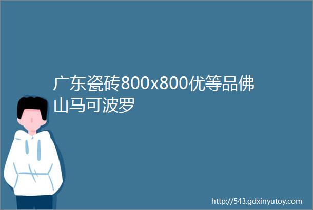 广东瓷砖800x800优等品佛山马可波罗