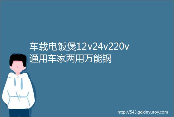 车载电饭煲12v24v220v通用车家两用万能锅