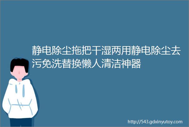 静电除尘拖把干湿两用静电除尘去污免洗替换懒人清洁神器