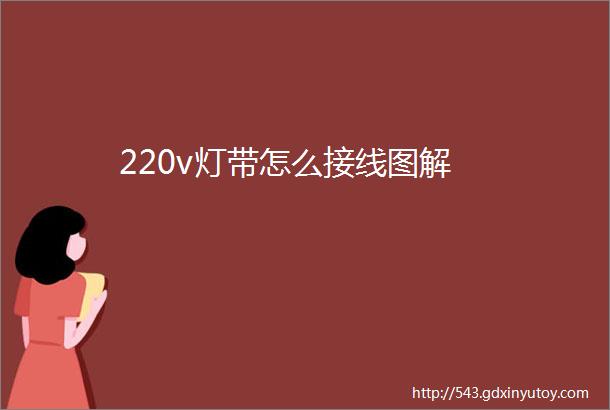 220v灯带怎么接线图解