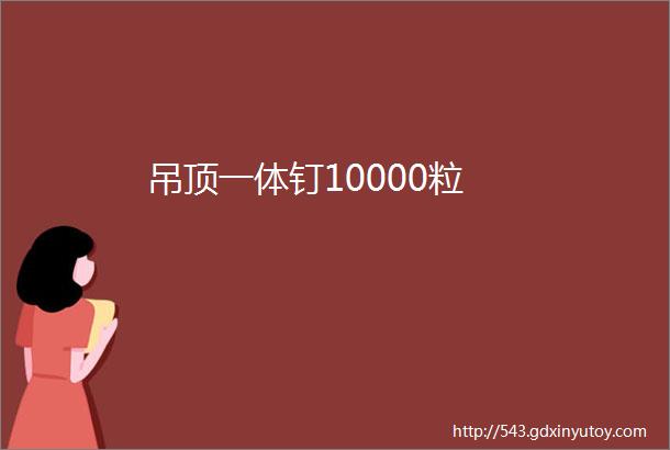 吊顶一体钉10000粒