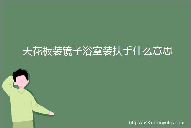 天花板装镜子浴室装扶手什么意思