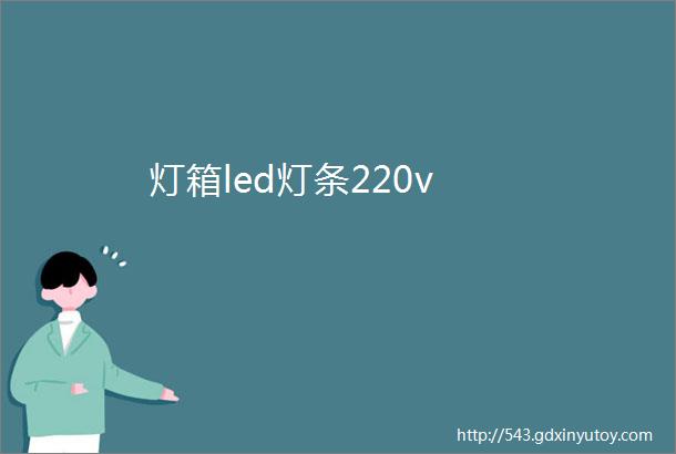 灯箱led灯条220v