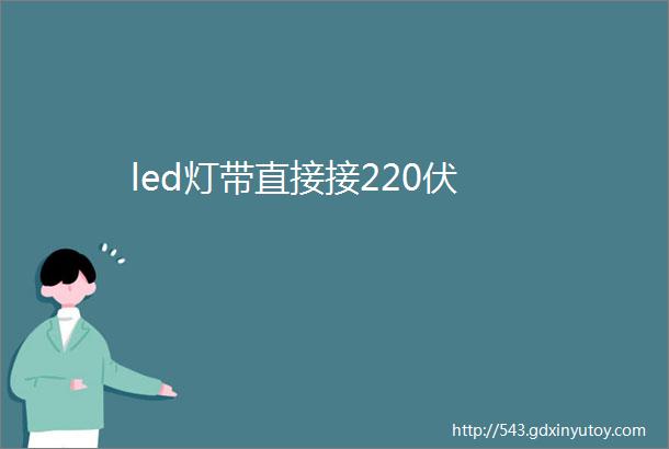 led灯带直接接220伏